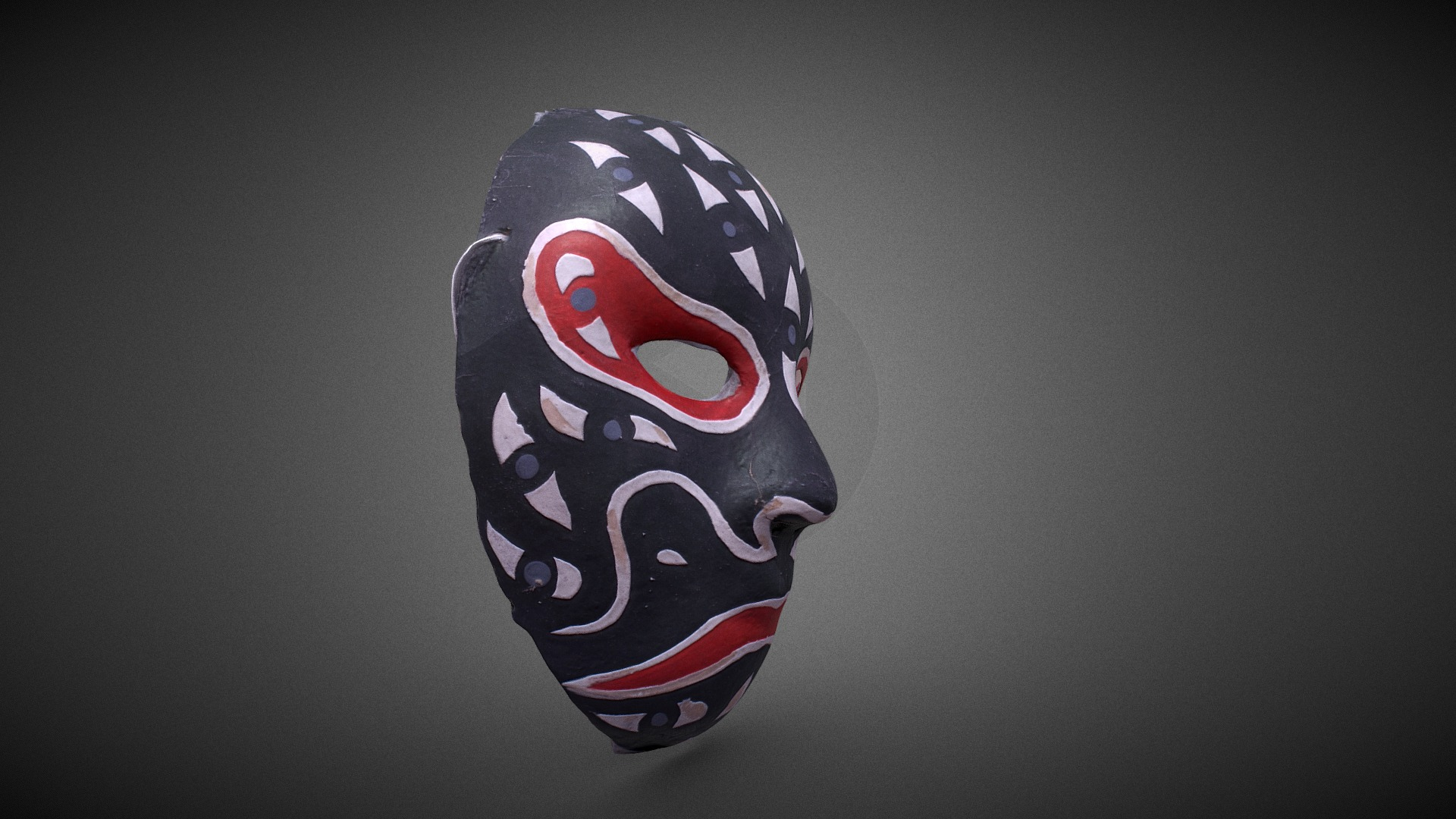 Japanese Mask 3D Model