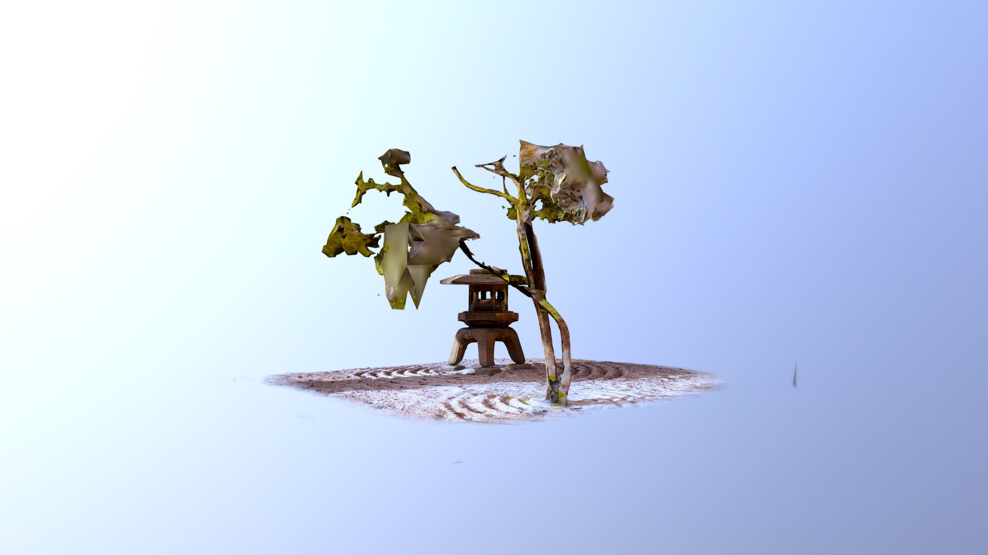 Japanese Zen Garden 3D Model