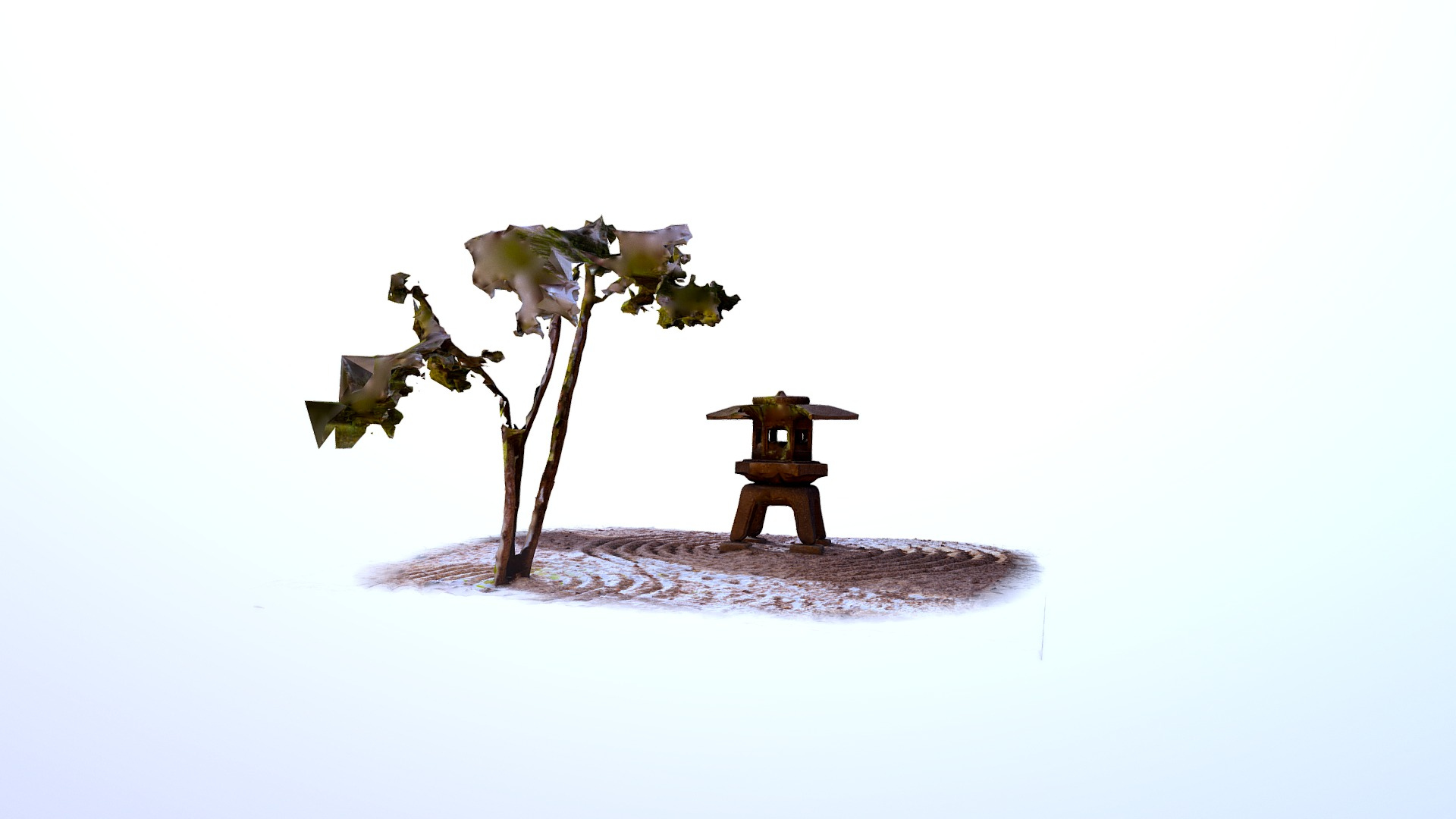 Japanese Zen Garden 3D Model