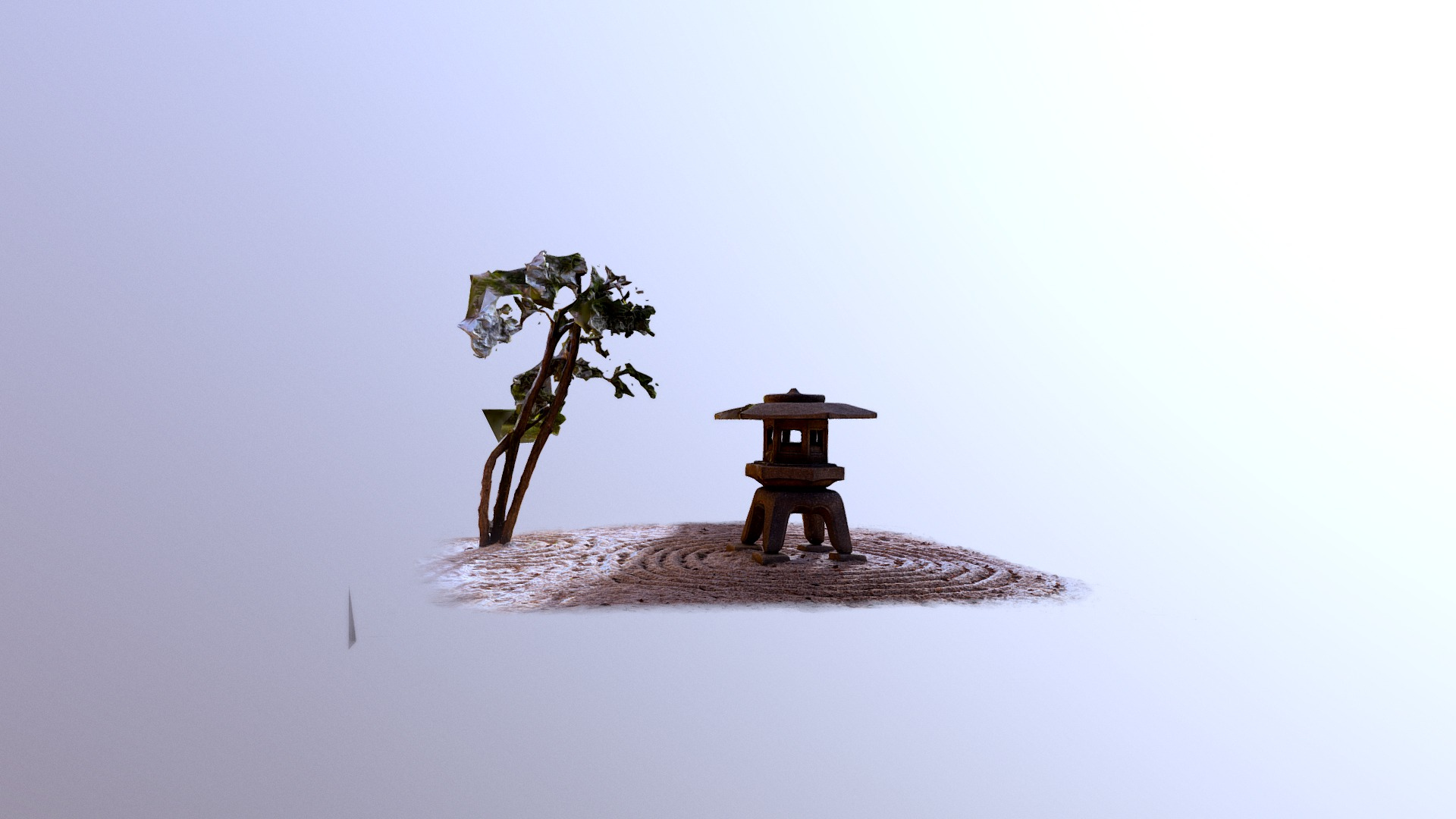 Japanese Zen Garden 3D Model