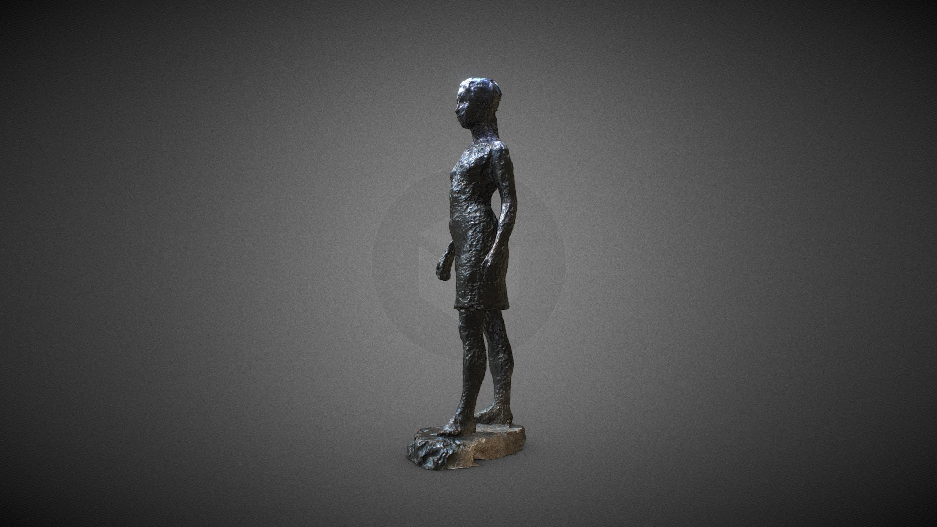 Jeune Fille en Ville Leopold Kretz  1992  3D Model