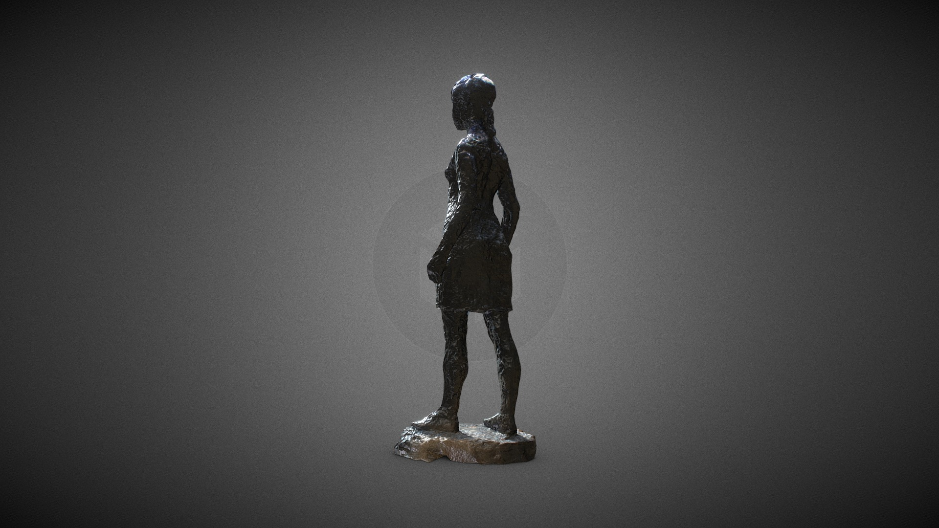 Jeune Fille en Ville Leopold Kretz 1992 3D Model
