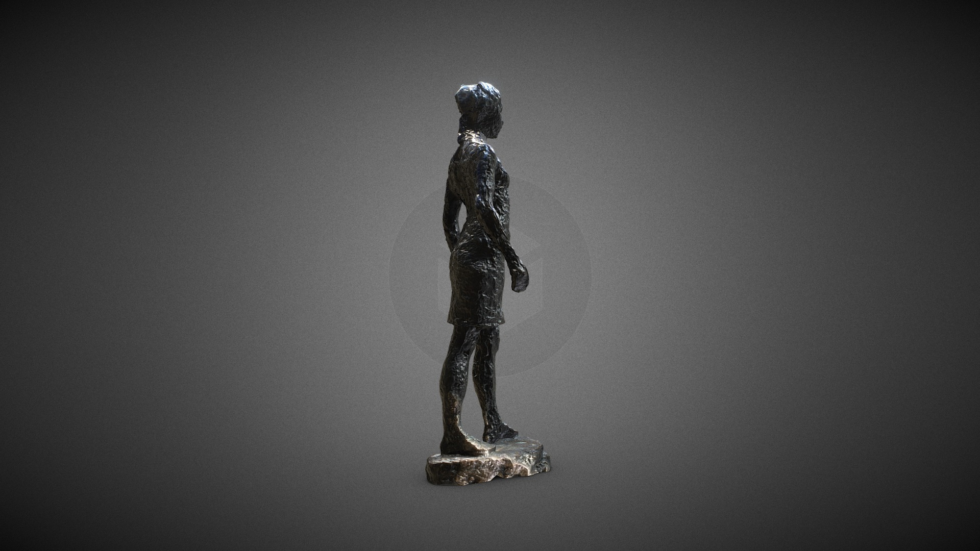 Jeune Fille en Ville Leopold Kretz 1992 3D Model
