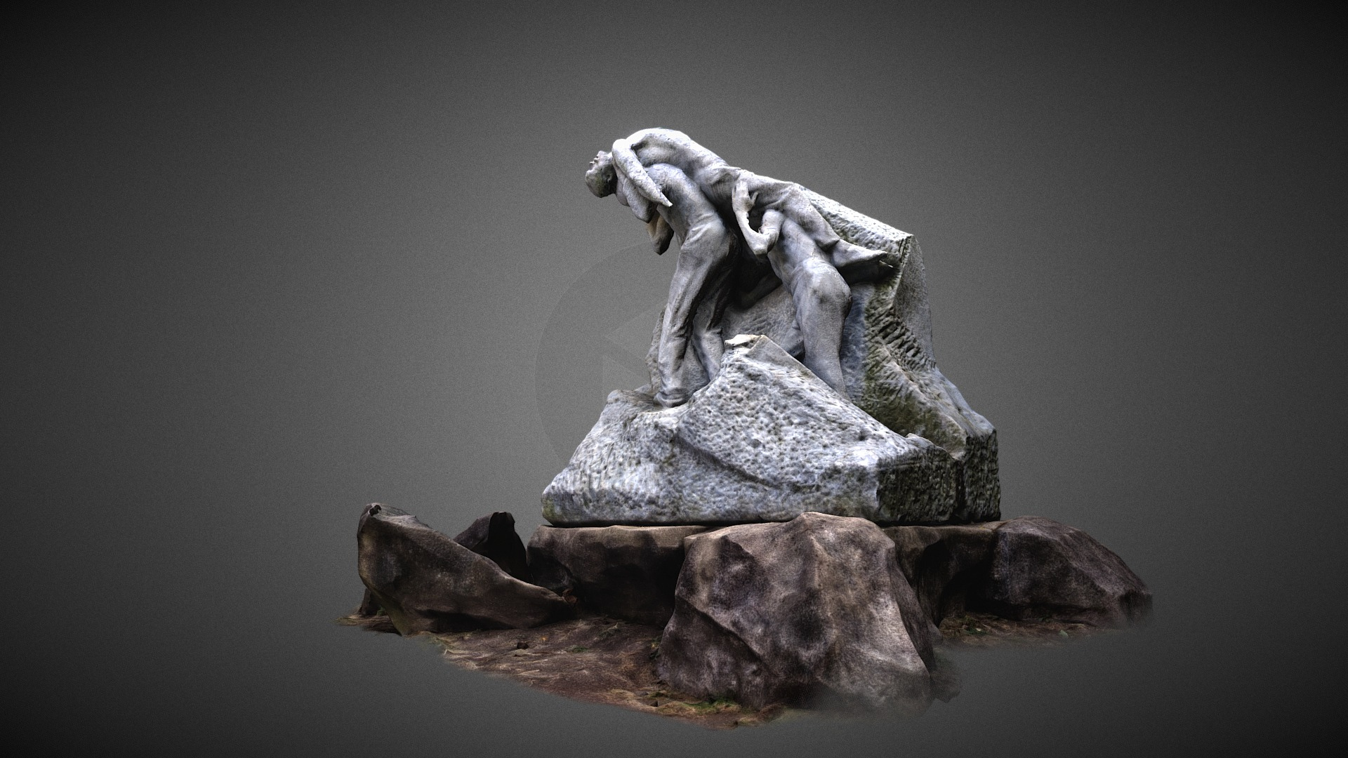LAccident De Carrière Henri Bouchard 1906 3D Model