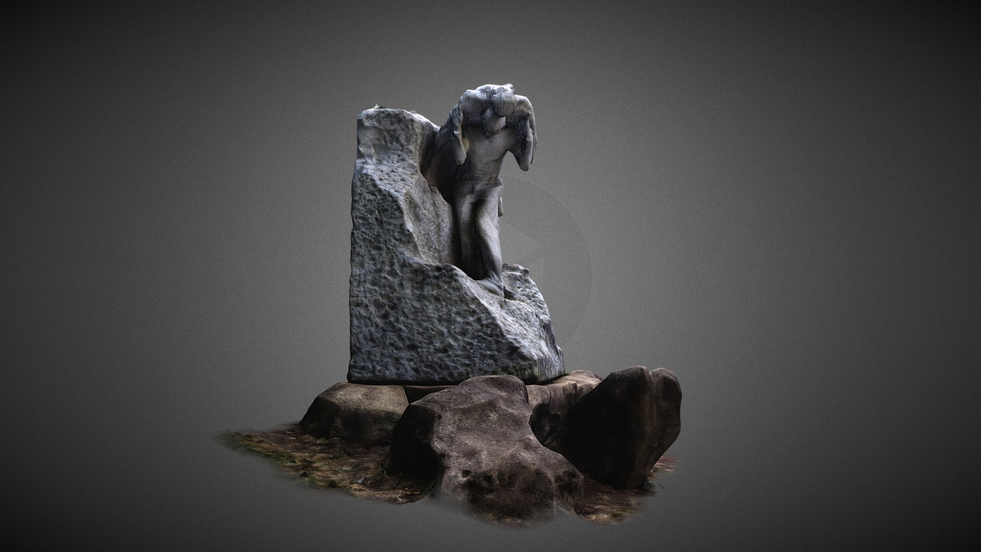 LAccident De Carrière Henri Bouchard 1906 3D Model