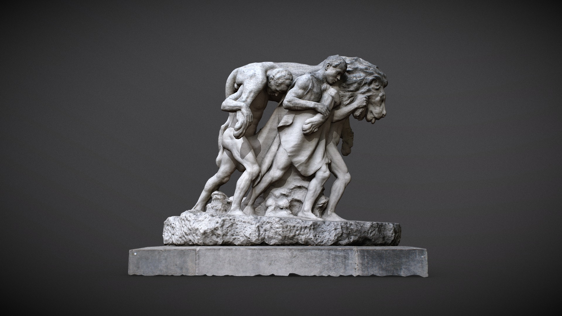 La Mort Du Lion Edmond Desca 1929 3D Model