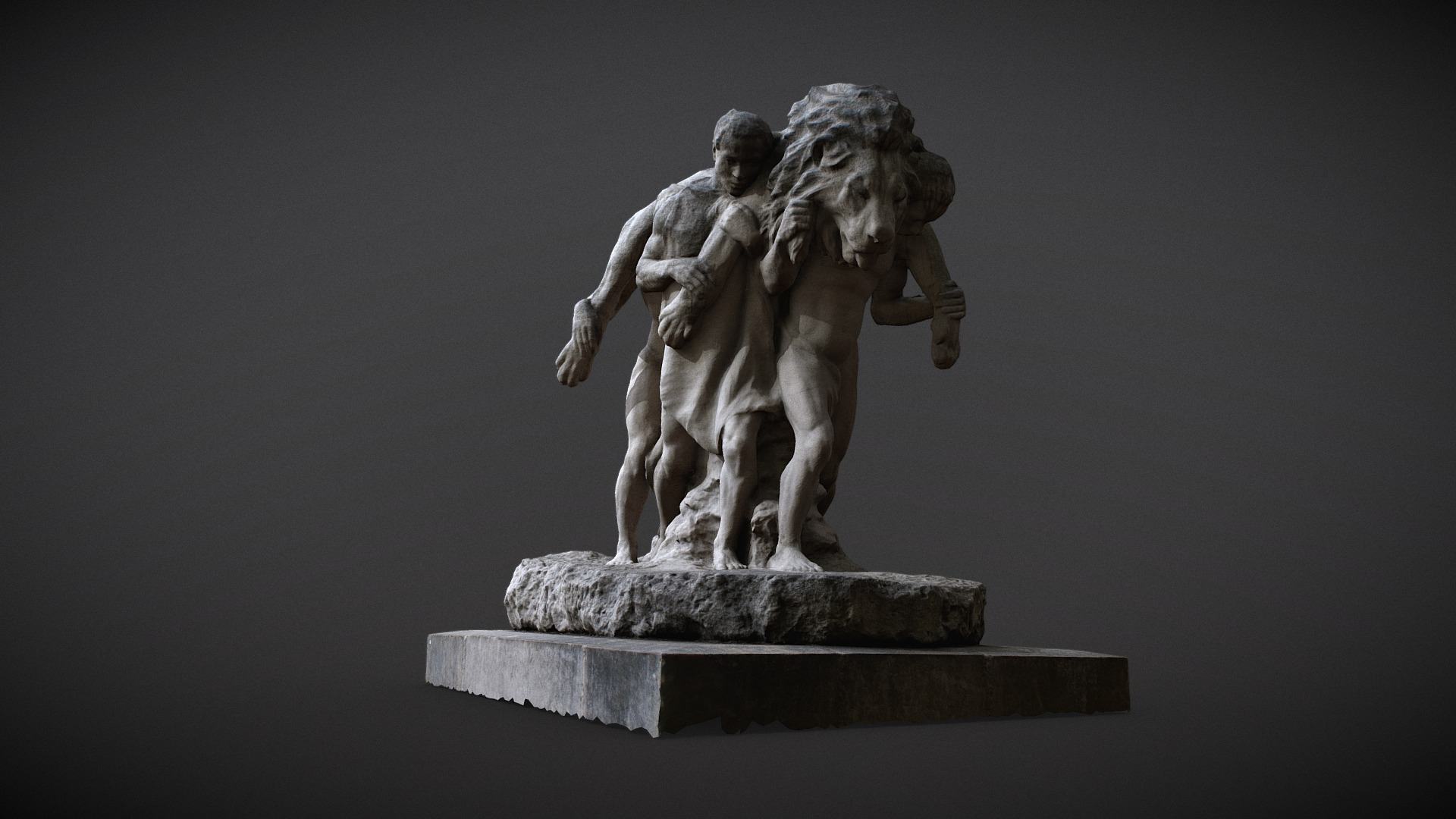 La Mort Du Lion Edmond Desca 1929 3D Model