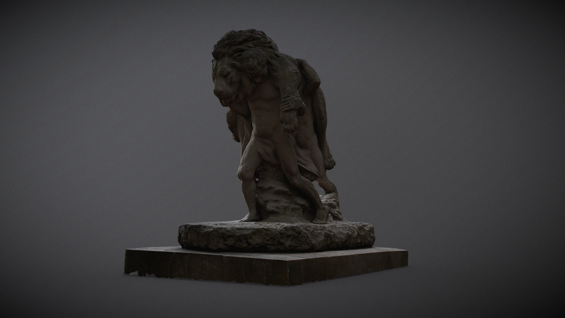 La Mort Du Lion Edmond Desca 1929 3D Model