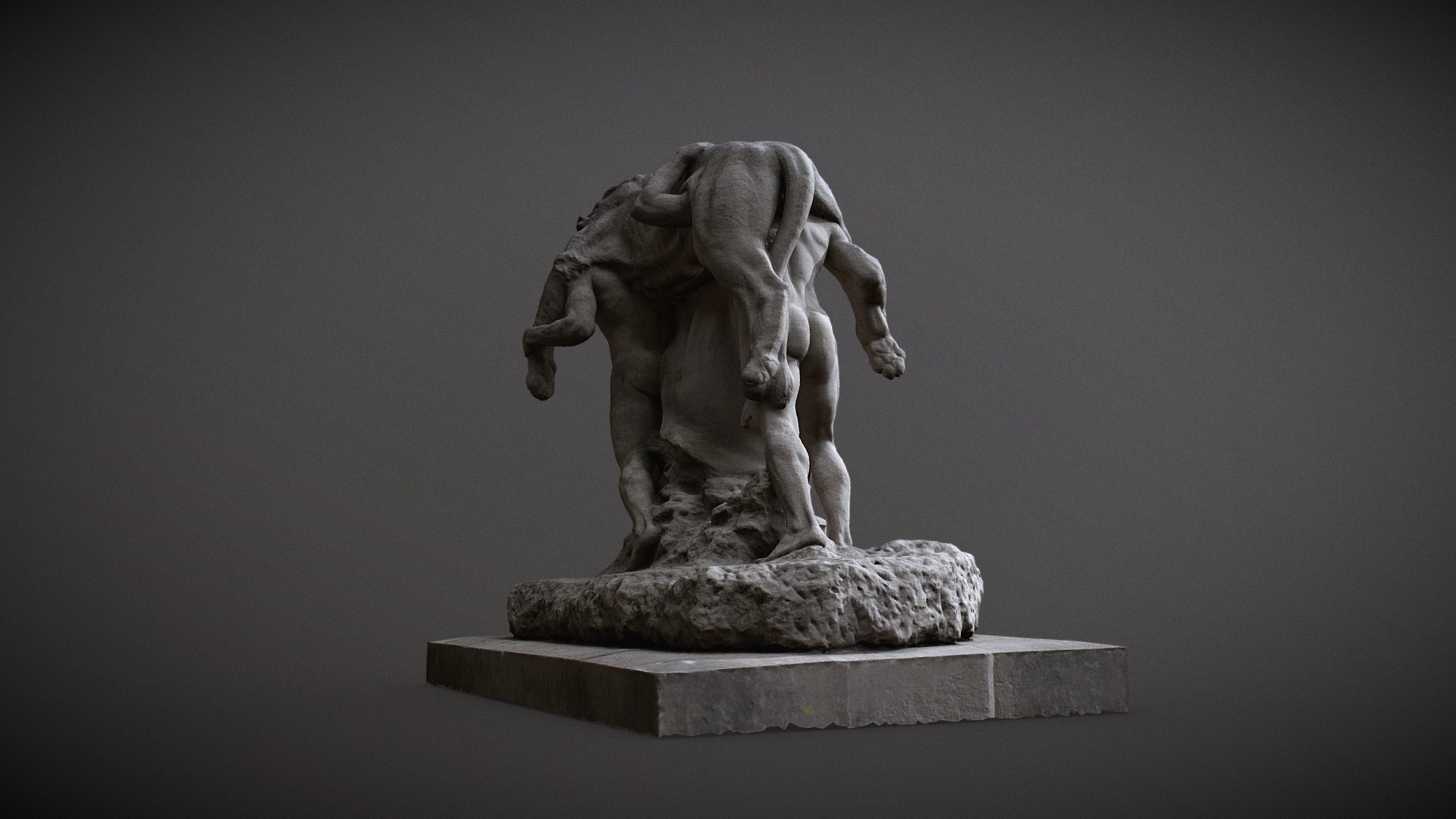 La Mort Du Lion Edmond Desca 1929 3D Model