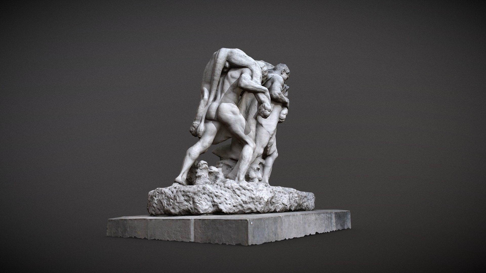 La Mort Du Lion Edmond Desca 1929 3D Model