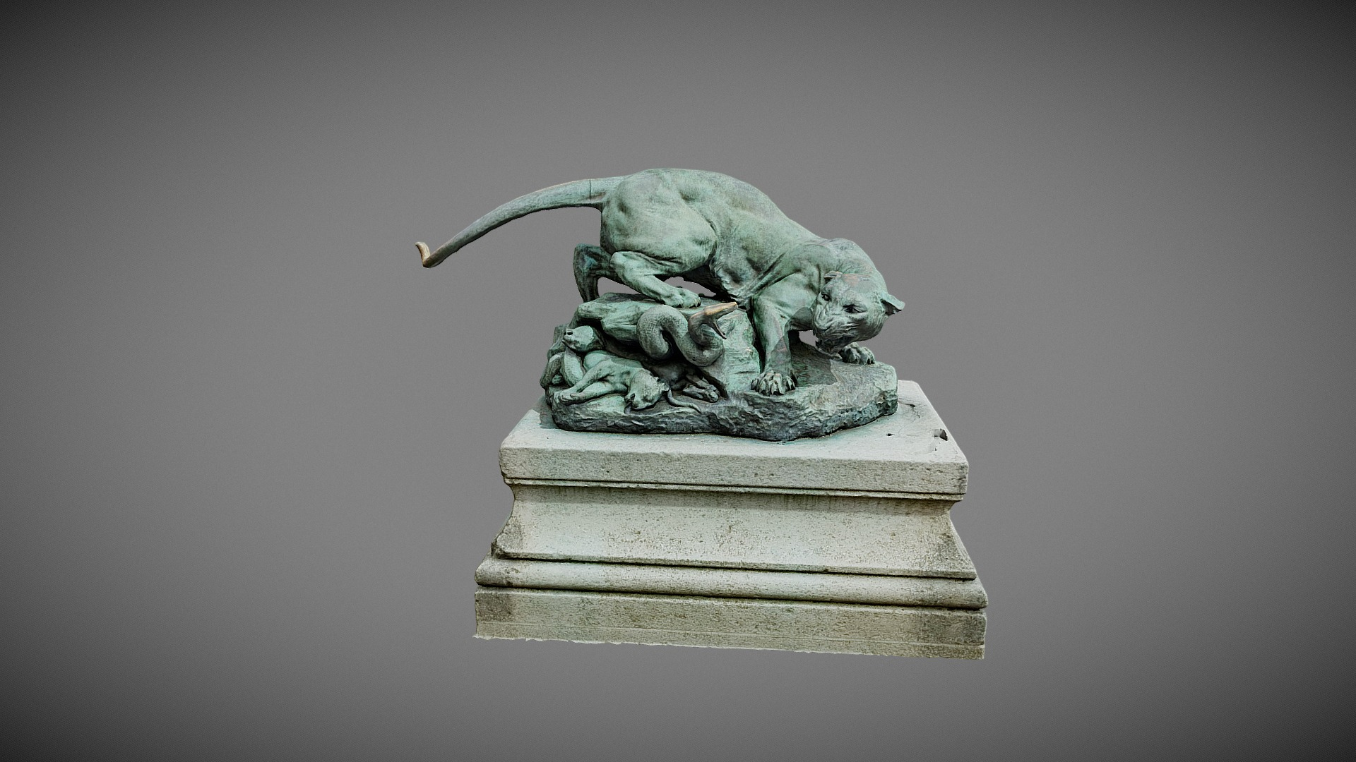 Le Drame Au Désert Georges Gardet 1887 3D Model