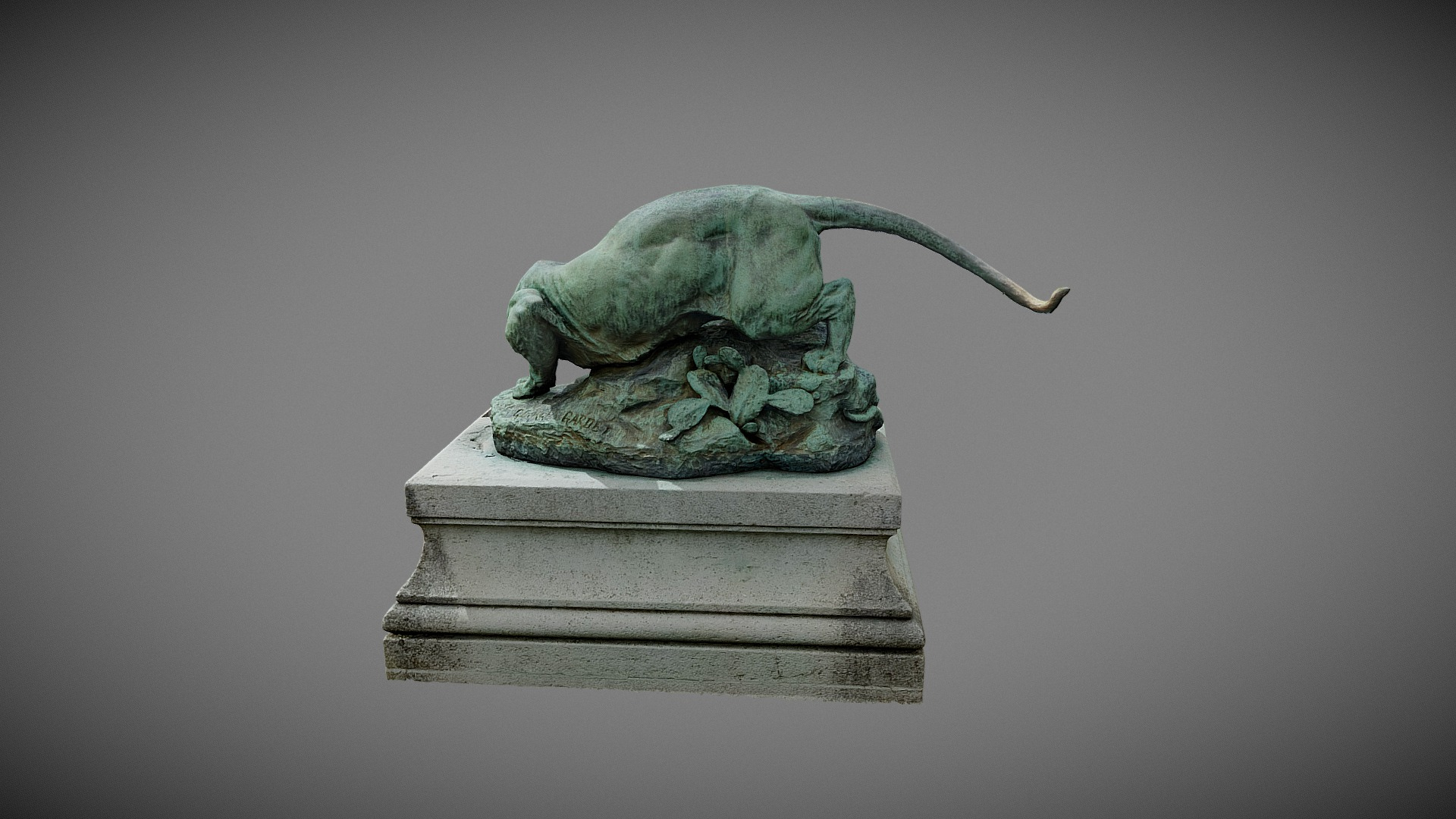 Le Drame Au D&eacutesert Georges Gardet 1887 3D Model