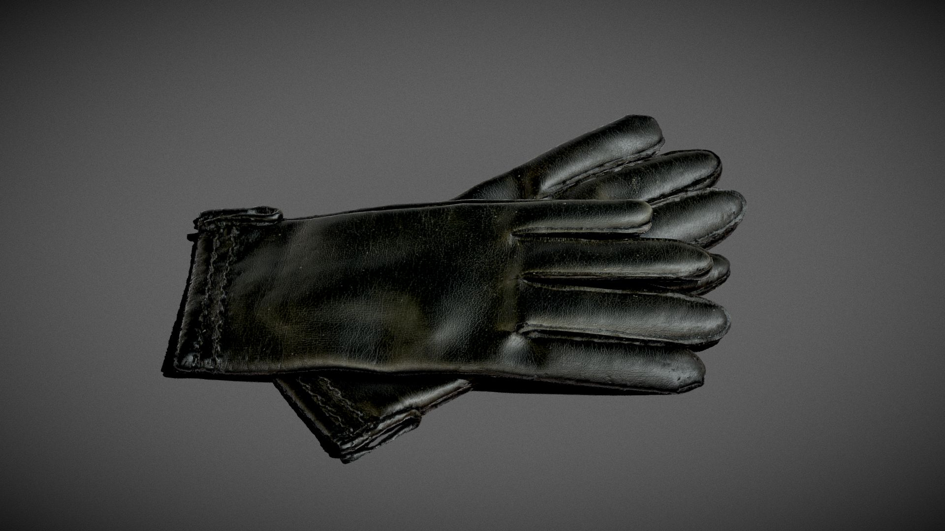 Leather Gloves 3D Model