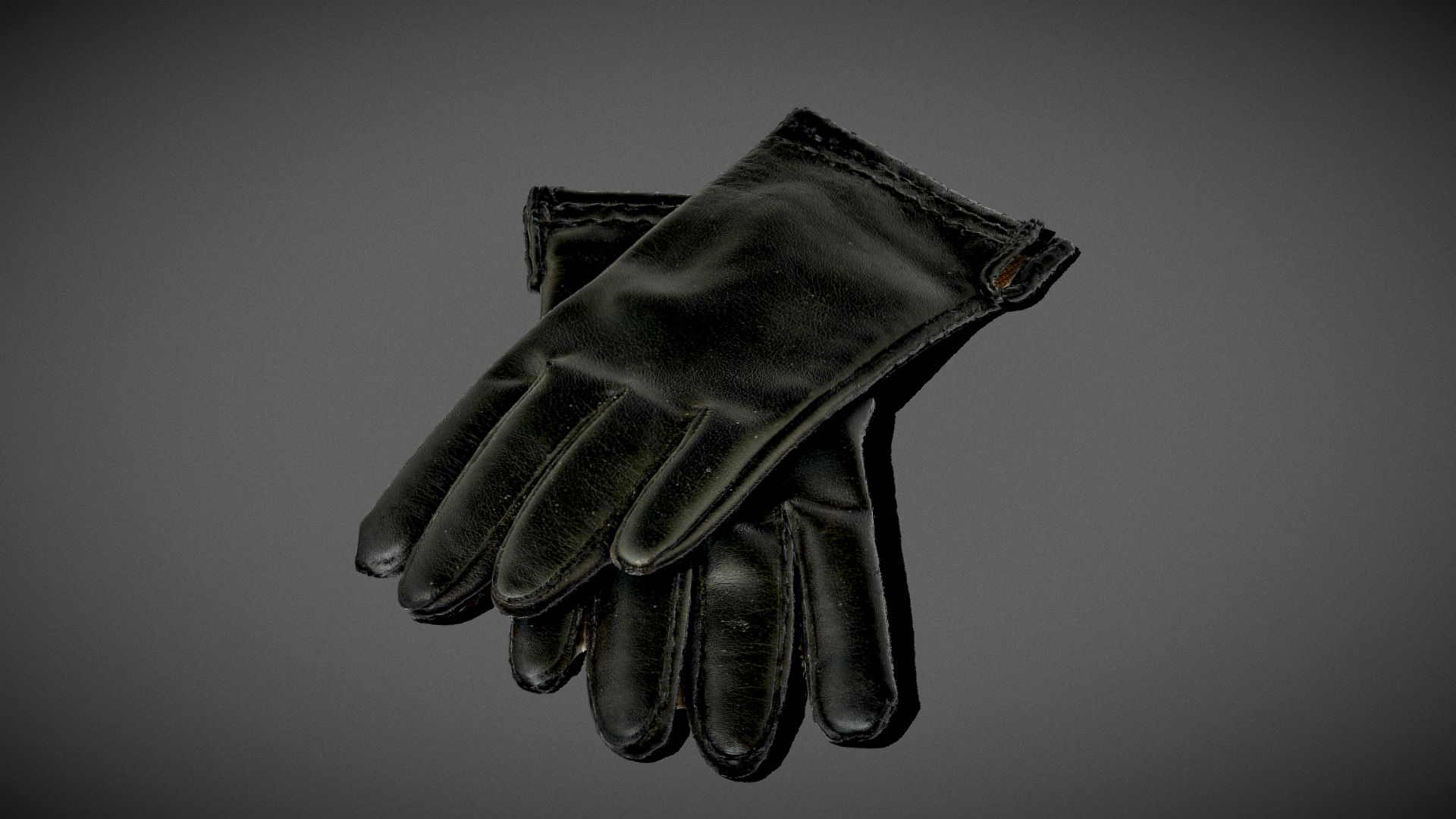 Leather Gloves 3D Model