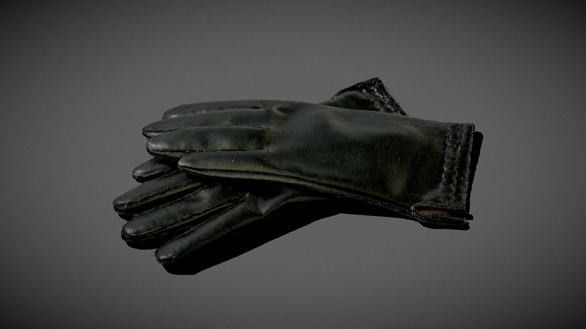 Leather Gloves 3D Model