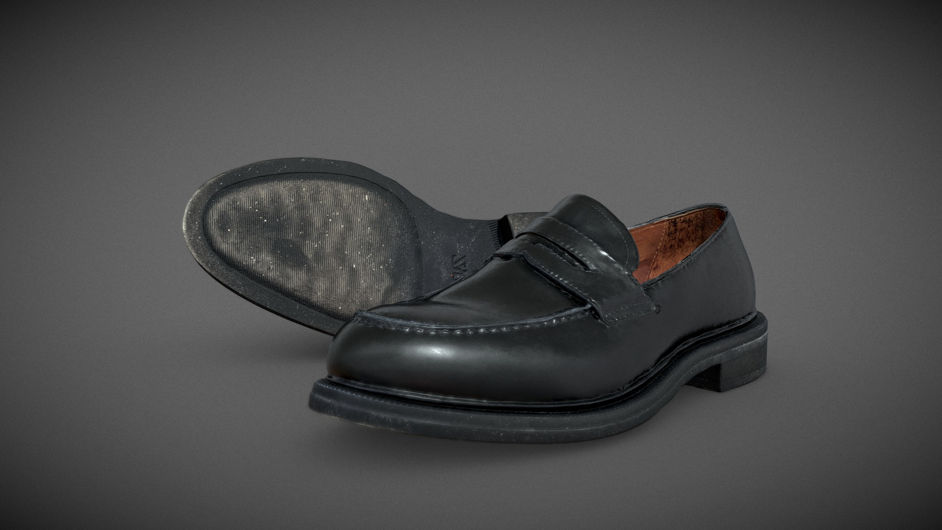 Leather Loafers 3D Model