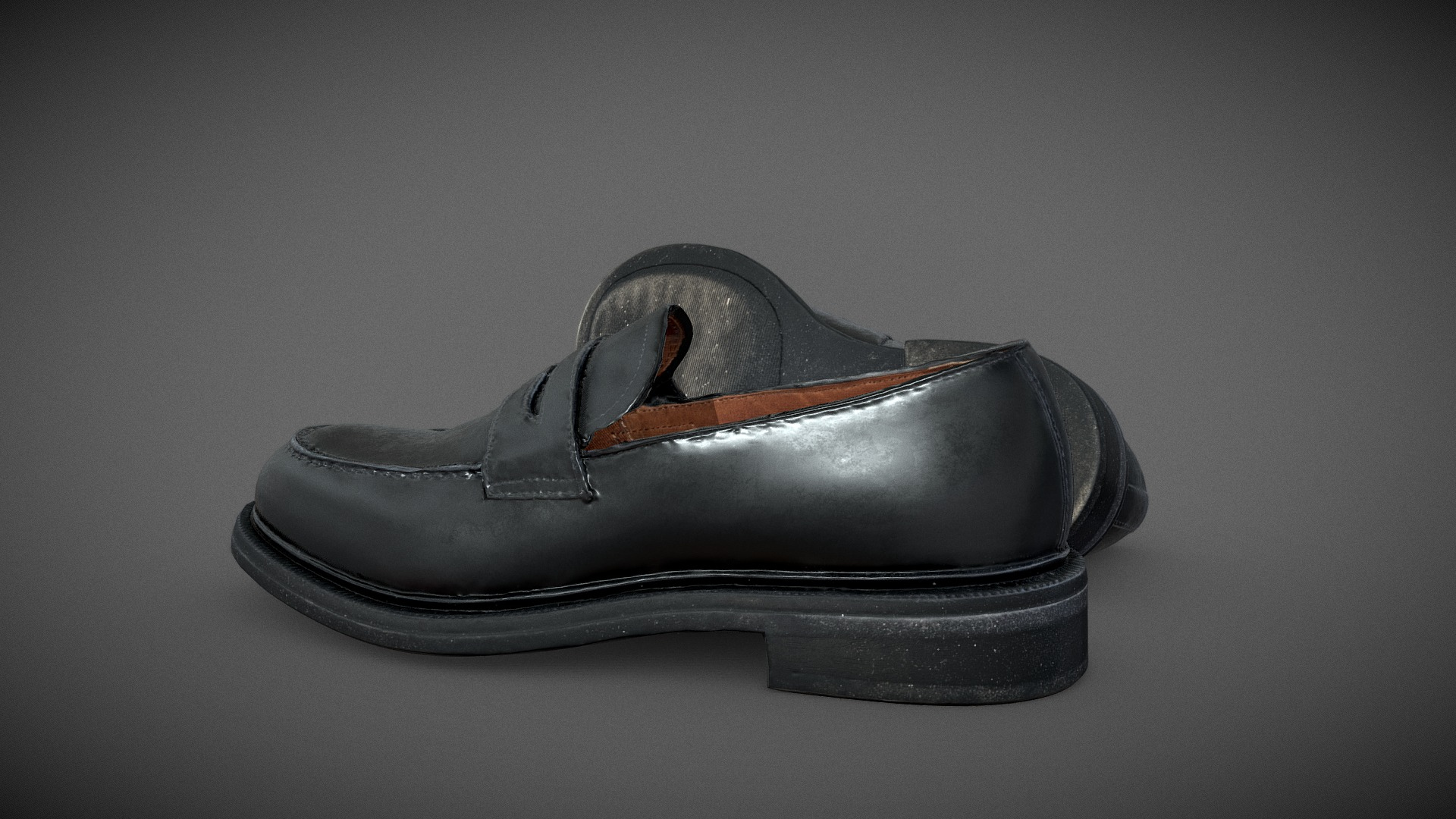 Leather Loafers 3D Model