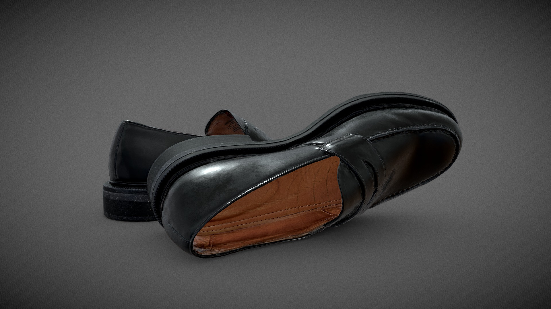 Leather Loafers 3D Model