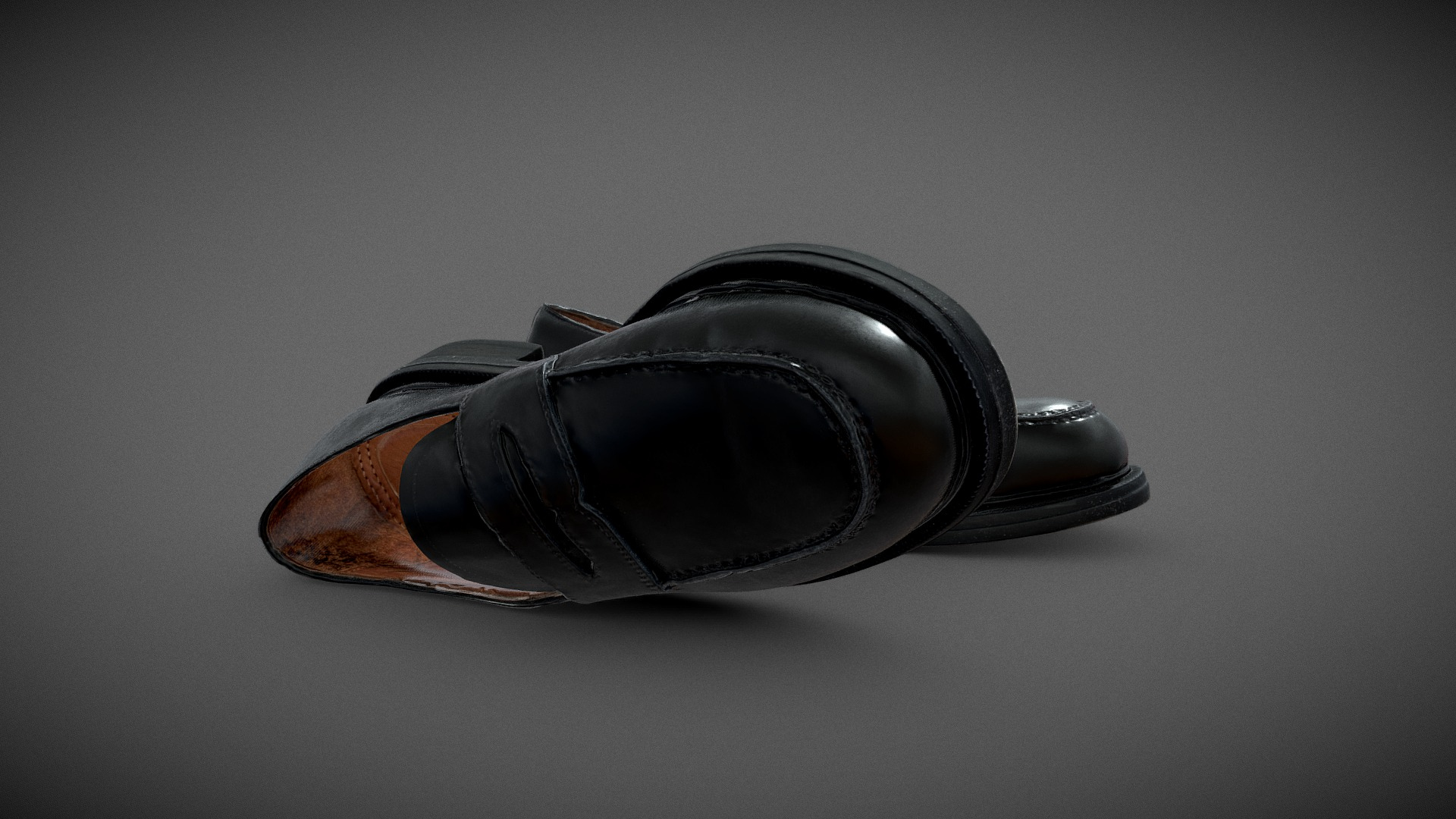 Leather Loafers 3D Model