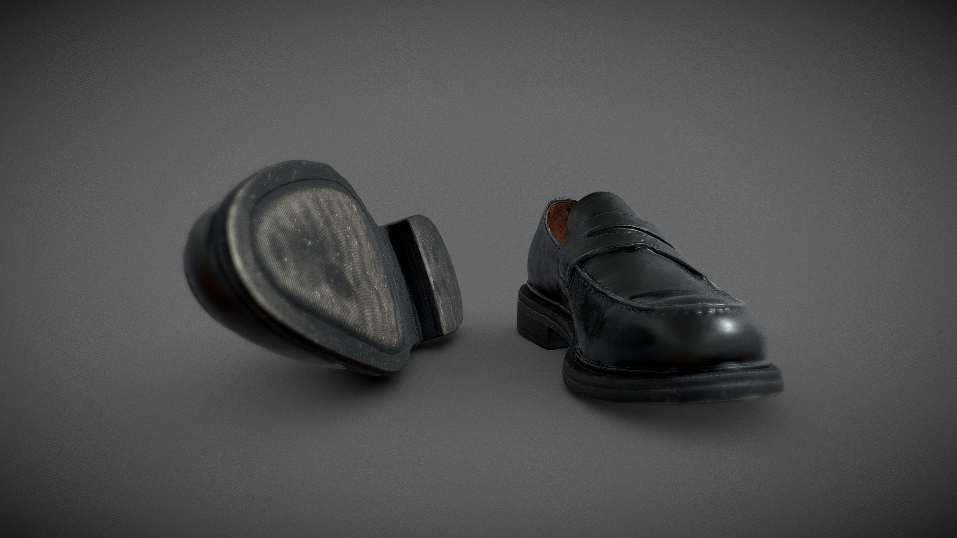 Leather Loafers 3D Model