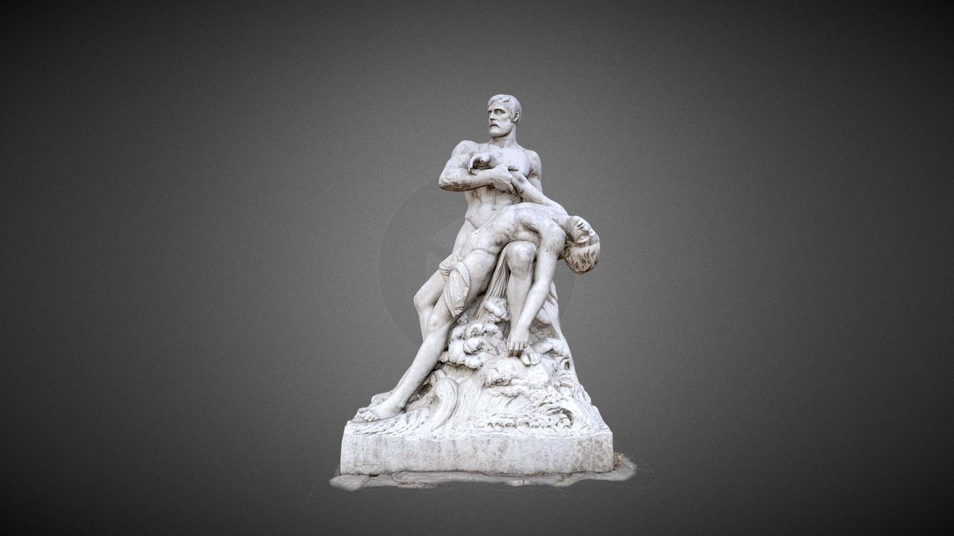 Les Naufrag&eacutes Antoine Etex 1859 3D Model