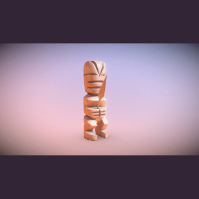 Little Tahiti Tiki Soldier Statue