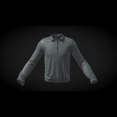 Long Sleeve Polo ( UNREAL 5 - METAHUMANS )