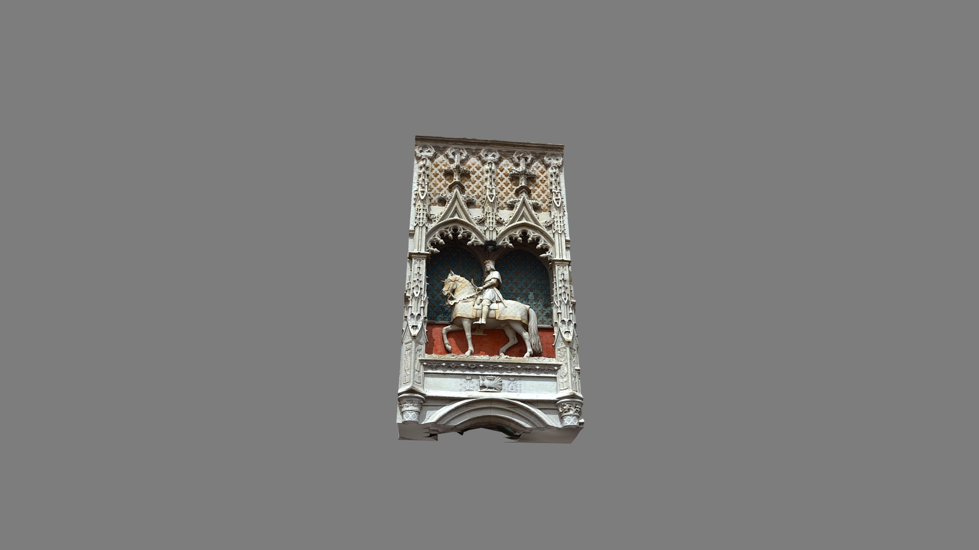 Louis XII by Charles Seurre Blois Castle 1858 3D Model