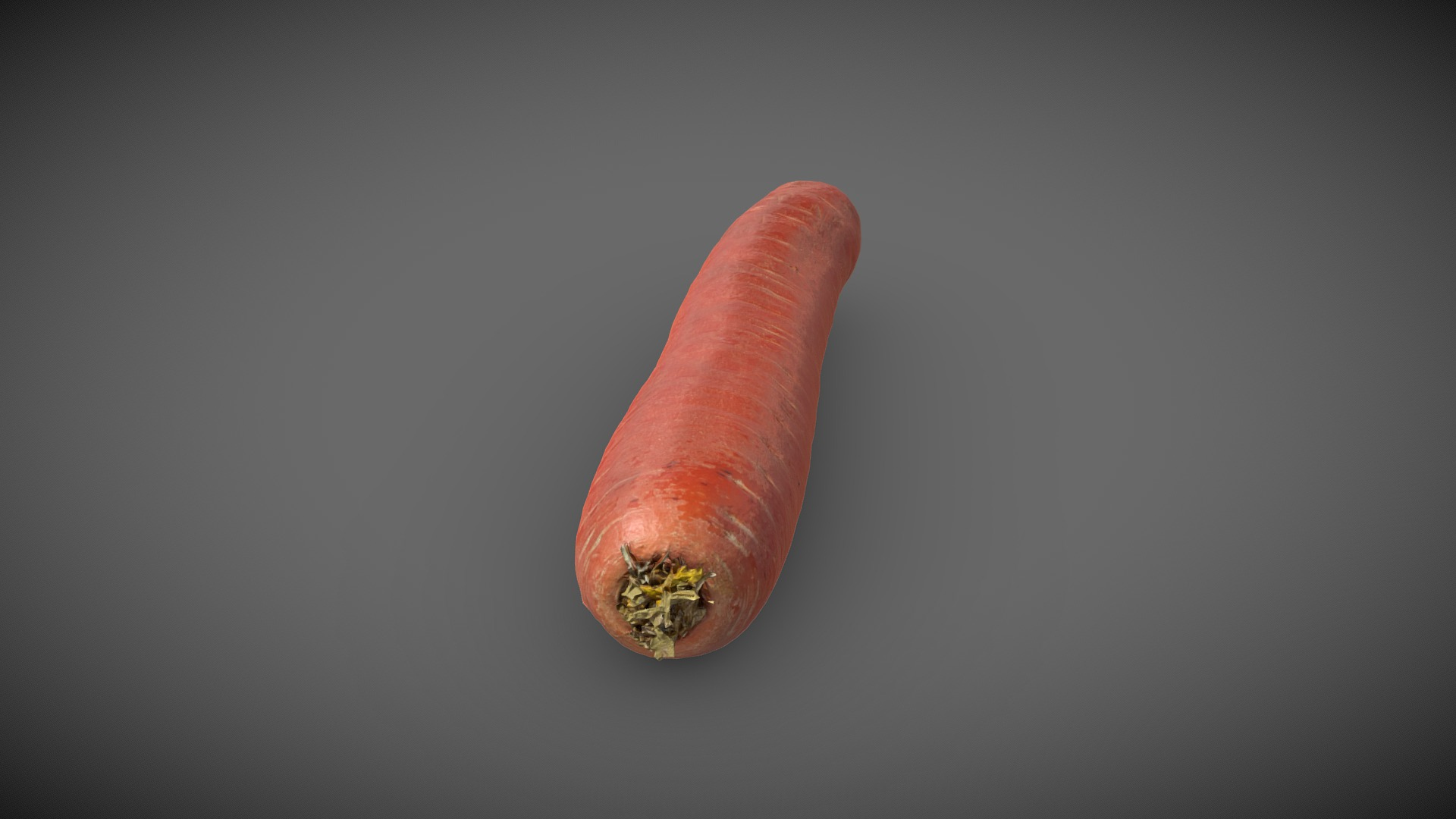 Low poly Carott 3D Model