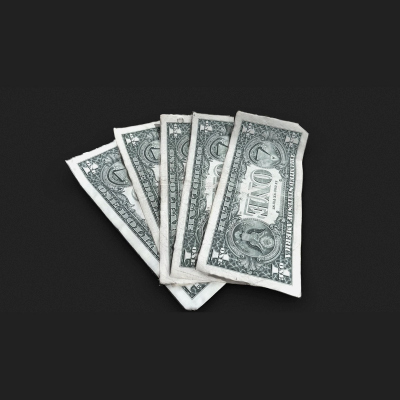 Old 5 Dollars bills