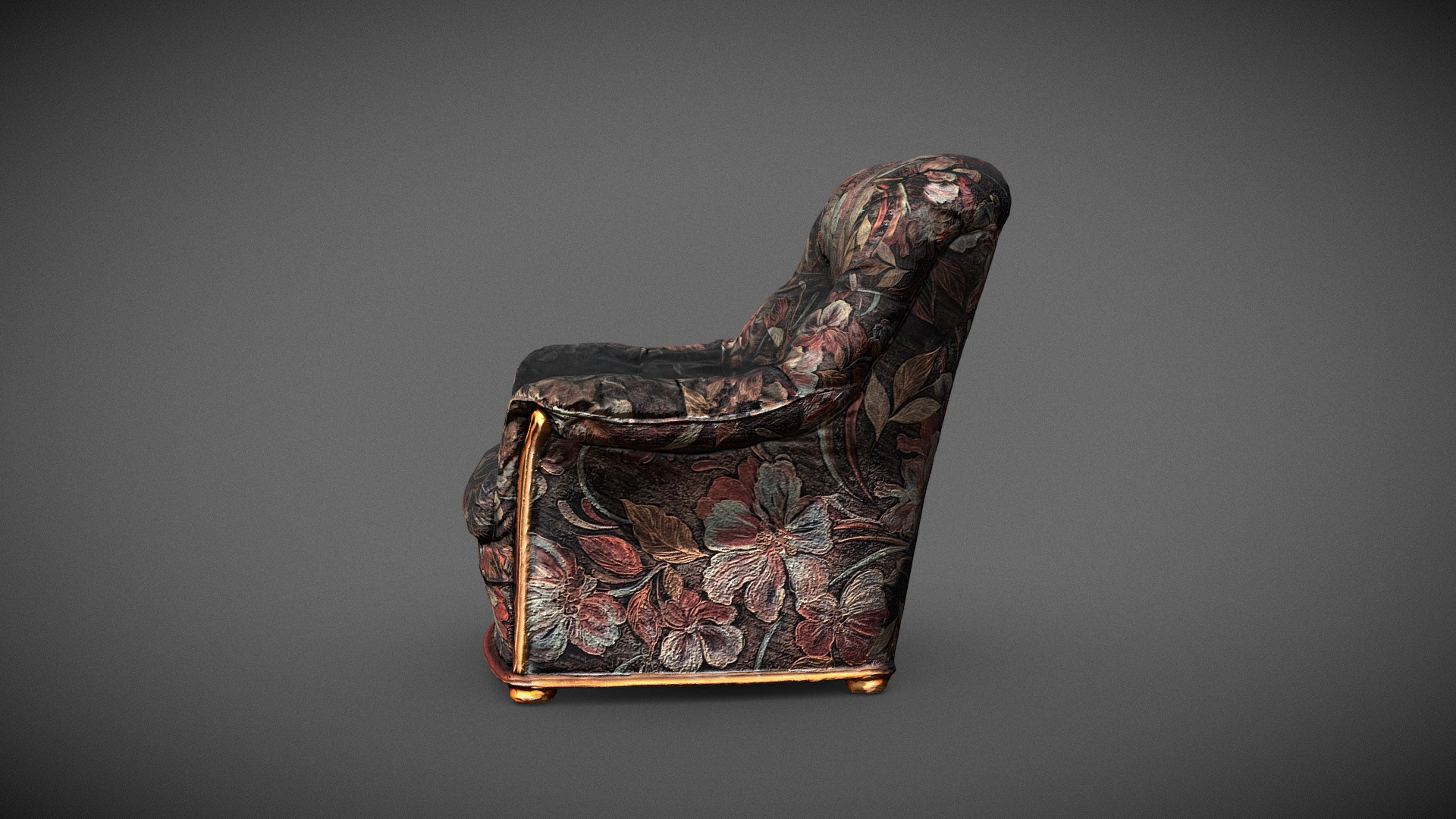 Old abandonned Armchair - Quick Scan 3D Model