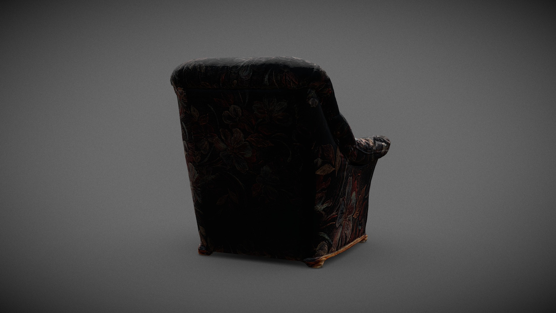 Old abandonned Armchair - Quick Scan 3D Model