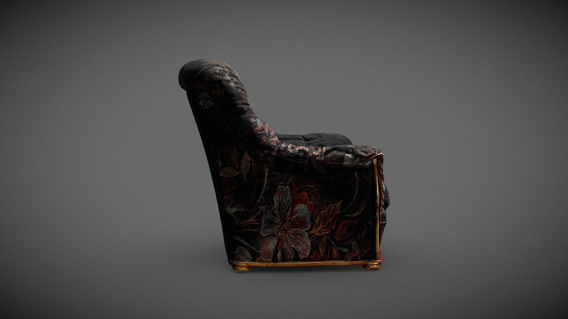 Old abandonned Armchair - Quick Scan 3D Model