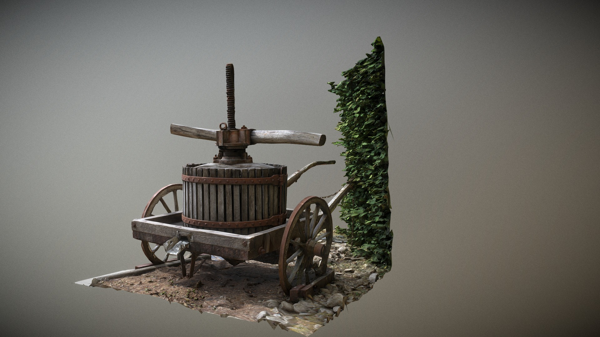 Old Wine Press 3D Model