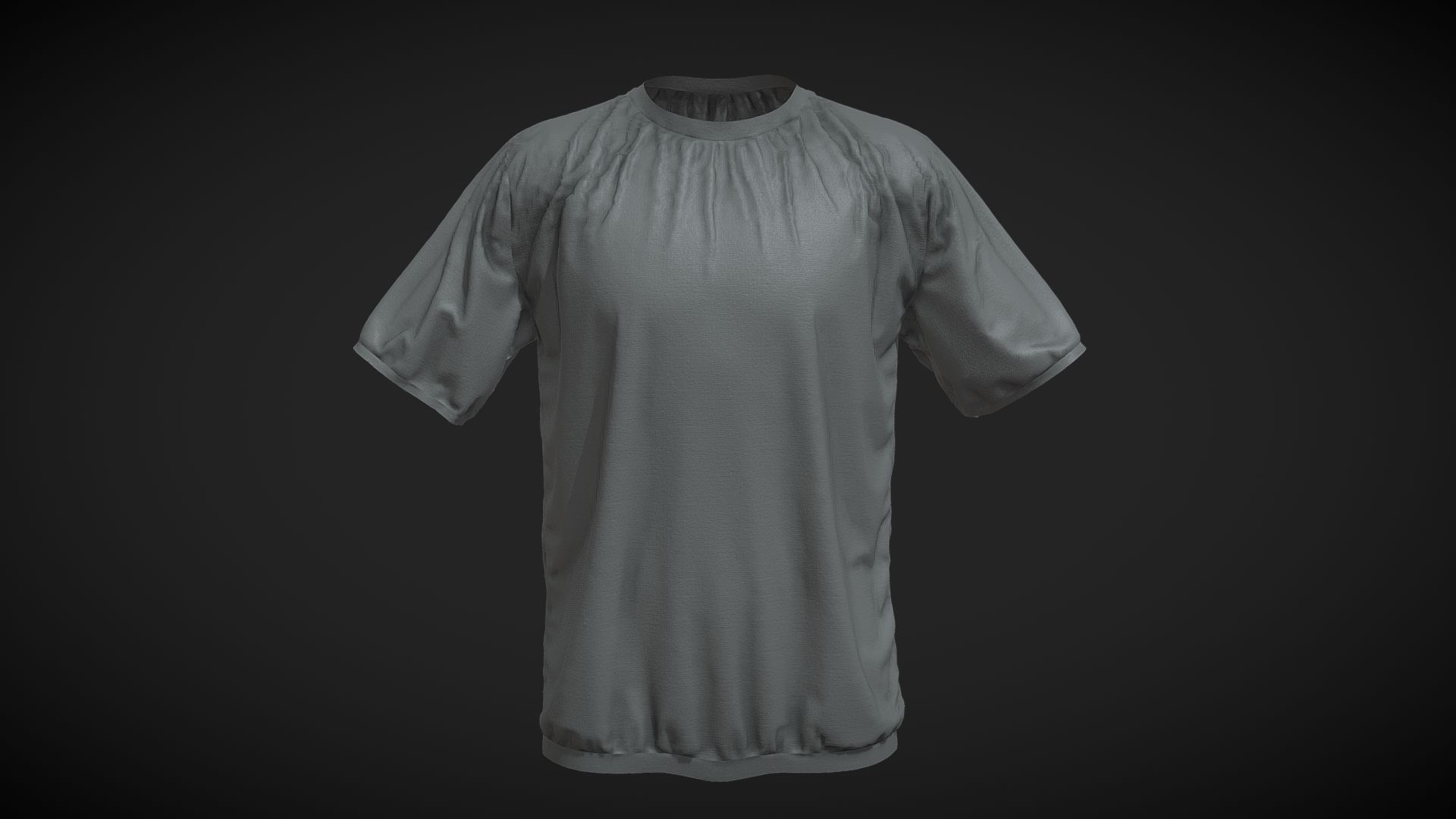 Oversized Shirt UE5 - METAHUMANS  3D Model