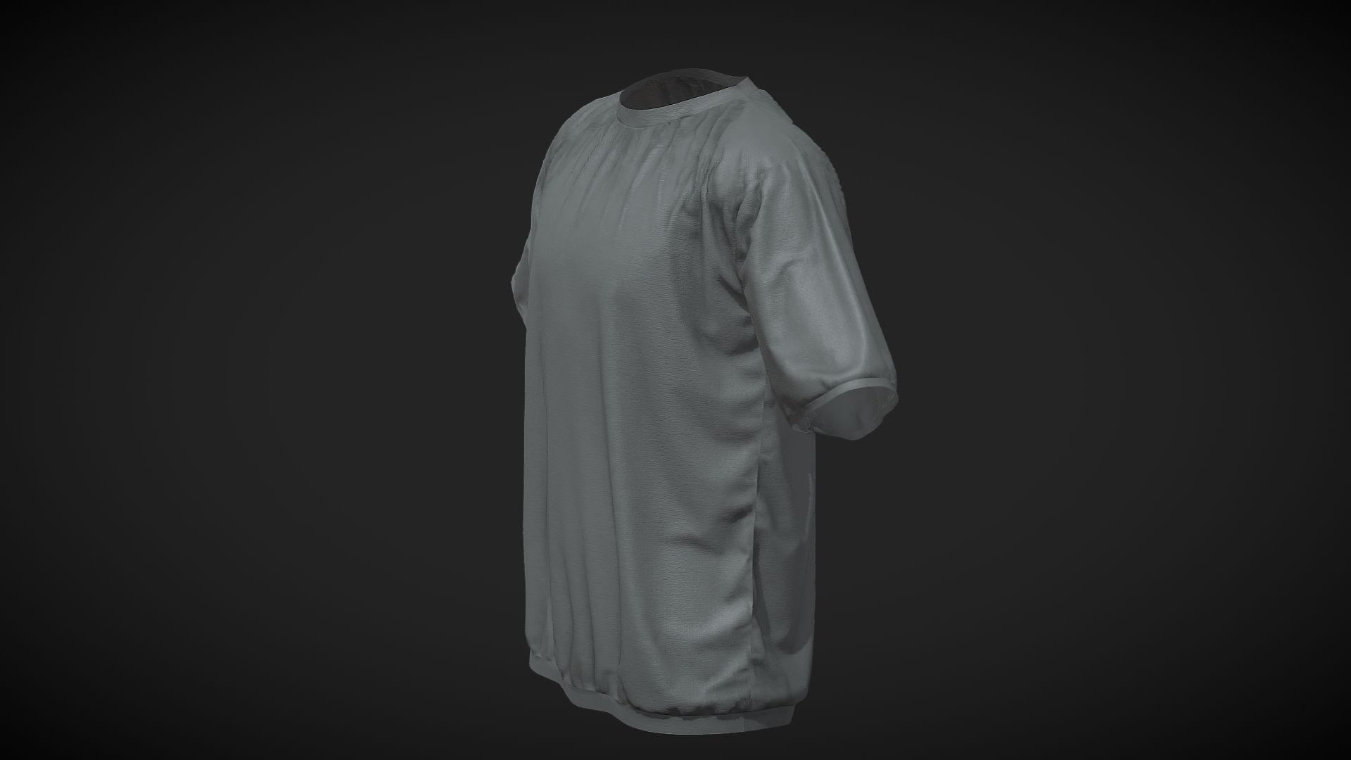 Oversized Shirt UE5 - METAHUMANS  3D Model