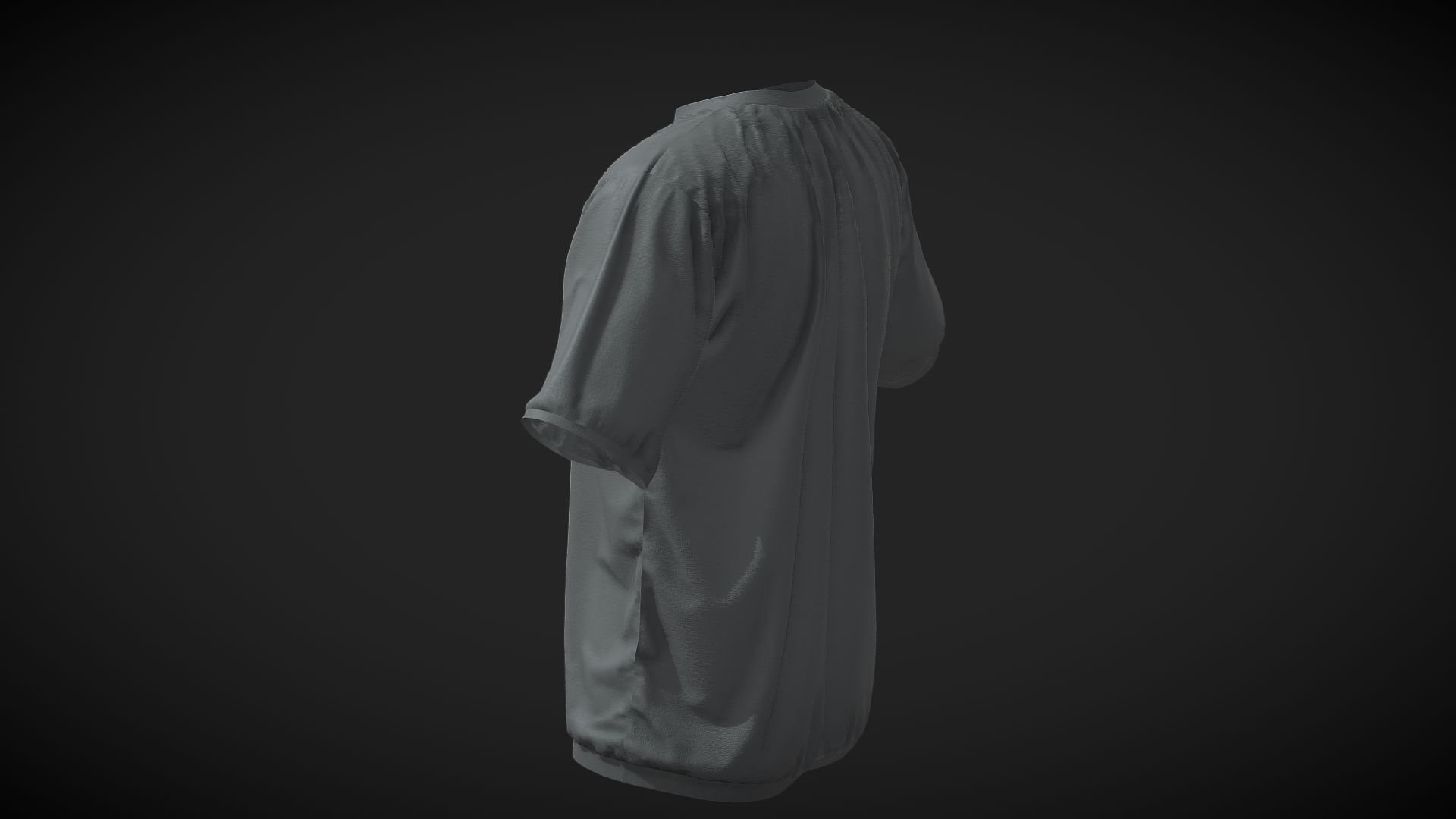 Oversized Shirt UE5 - METAHUMANS  3D Model