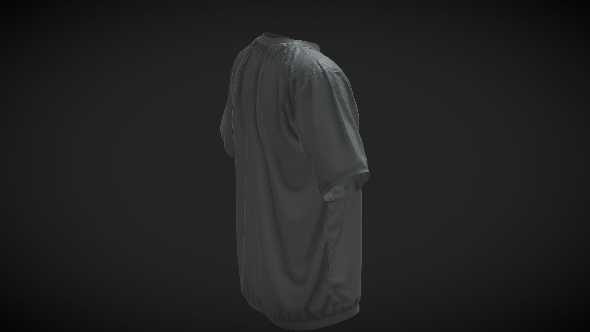 Oversized Shirt UE5 - METAHUMANS 3D Model