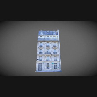 Paris building facade 01