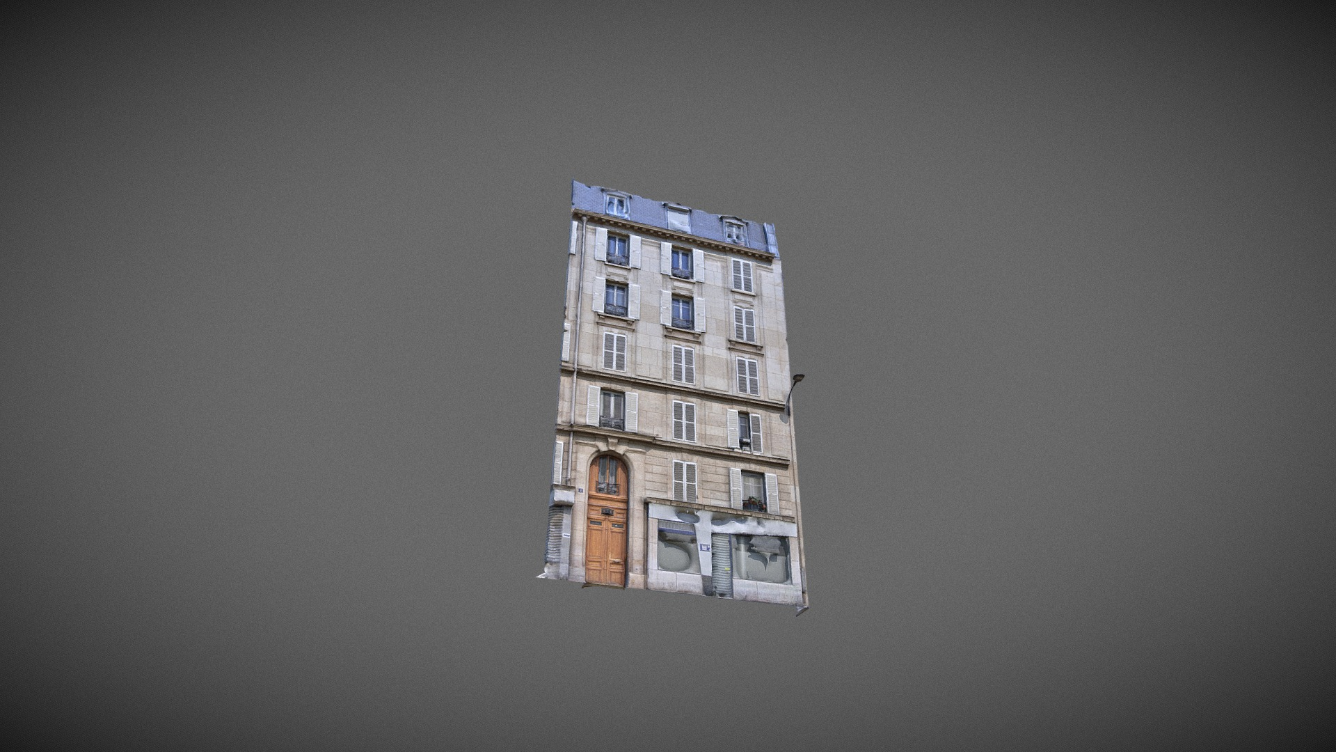 Paris building facade 03 3D Model