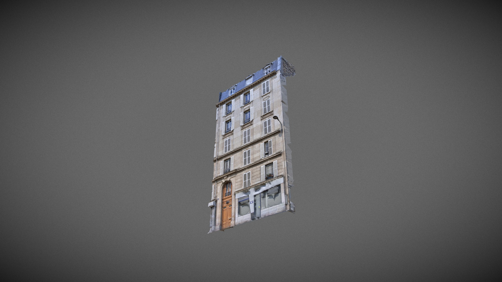 Paris building facade 03 3D Model