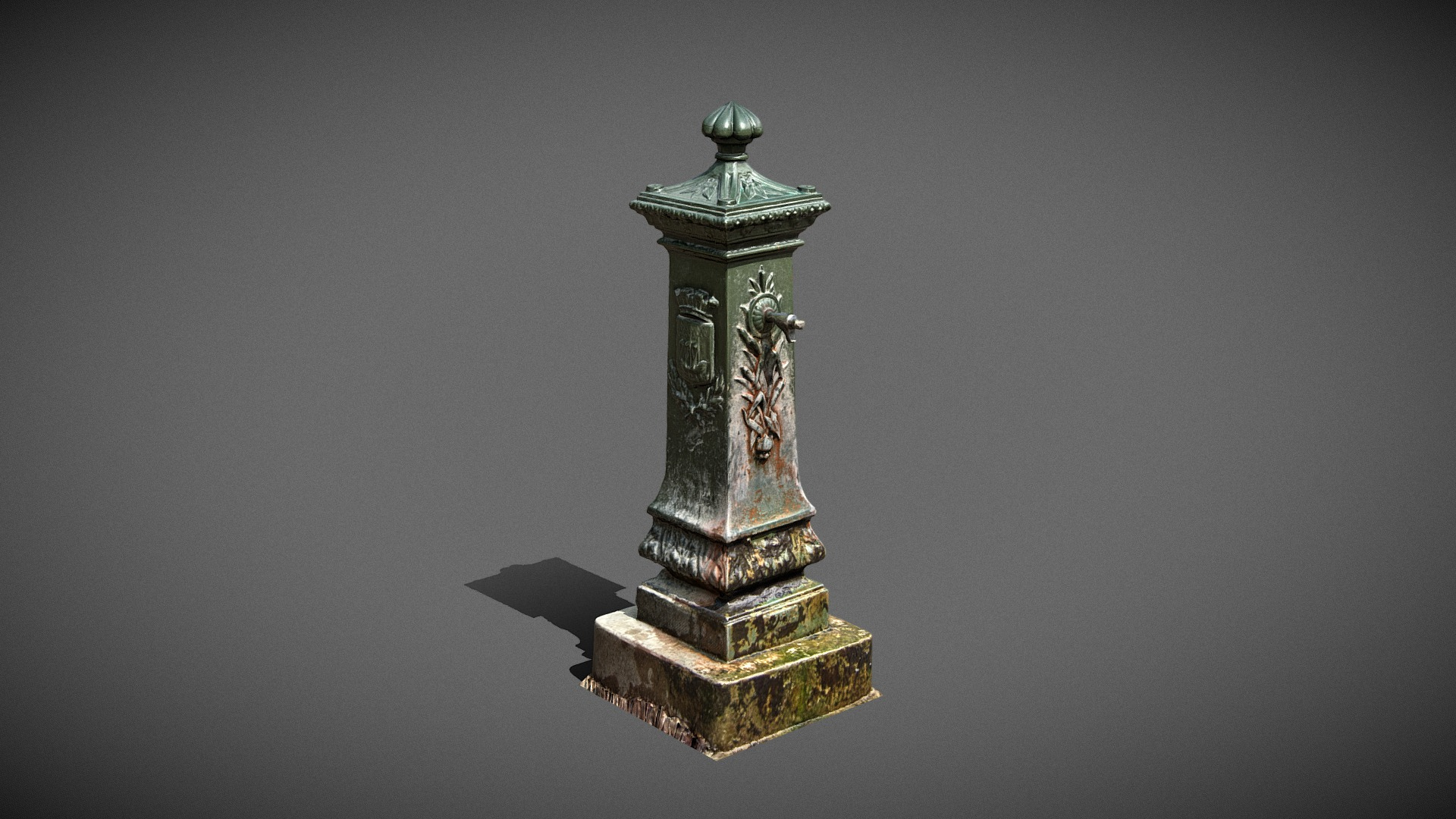 Paris Fountain 3D Model