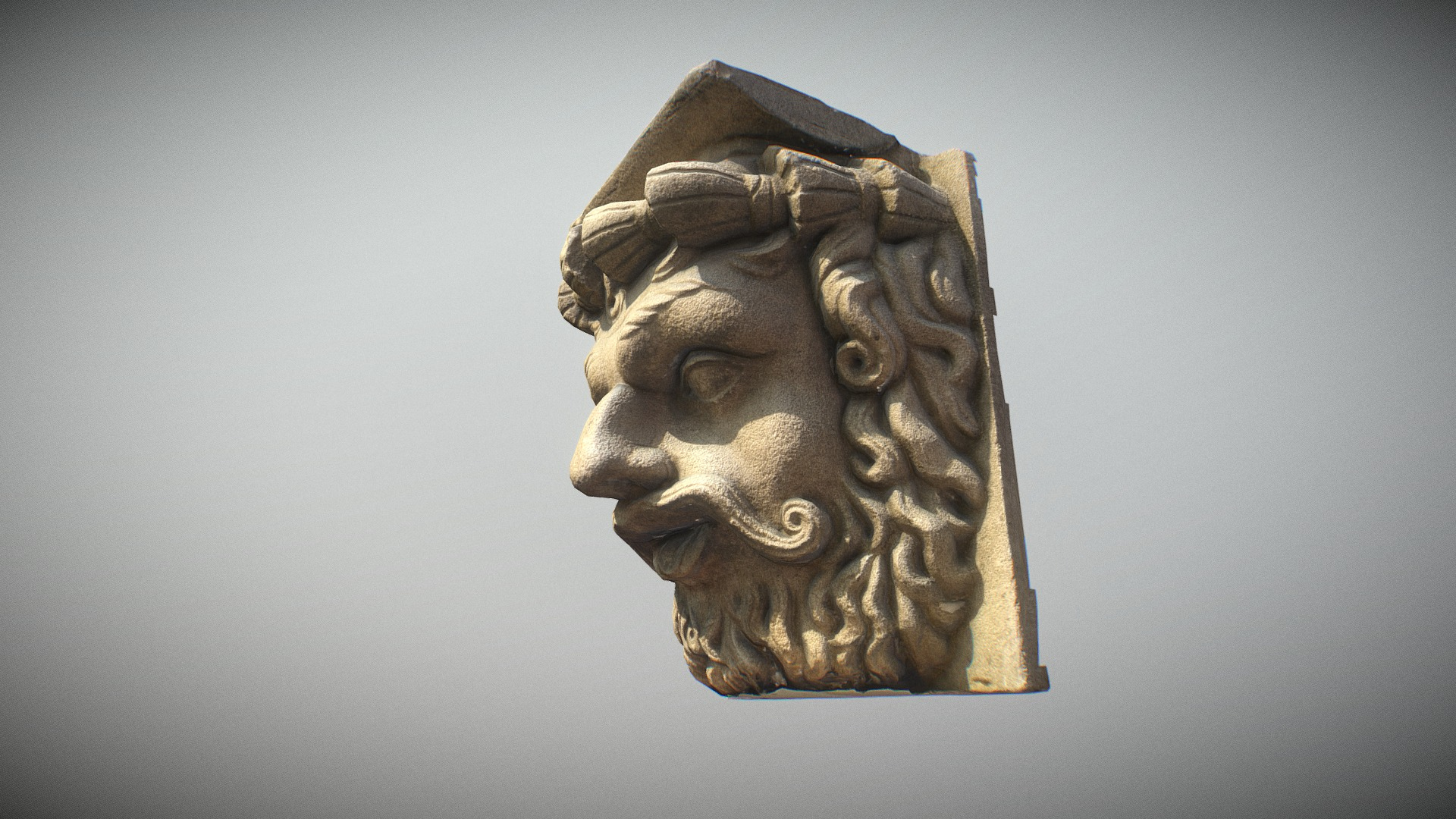 Paris Panth&eacuteon Mascaron n1 3D Model