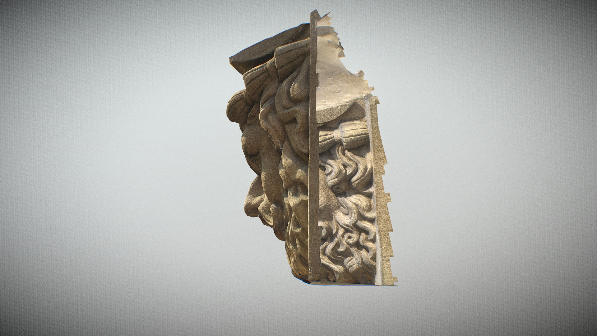 Paris Panthéon Mascaron n1 3D Model
