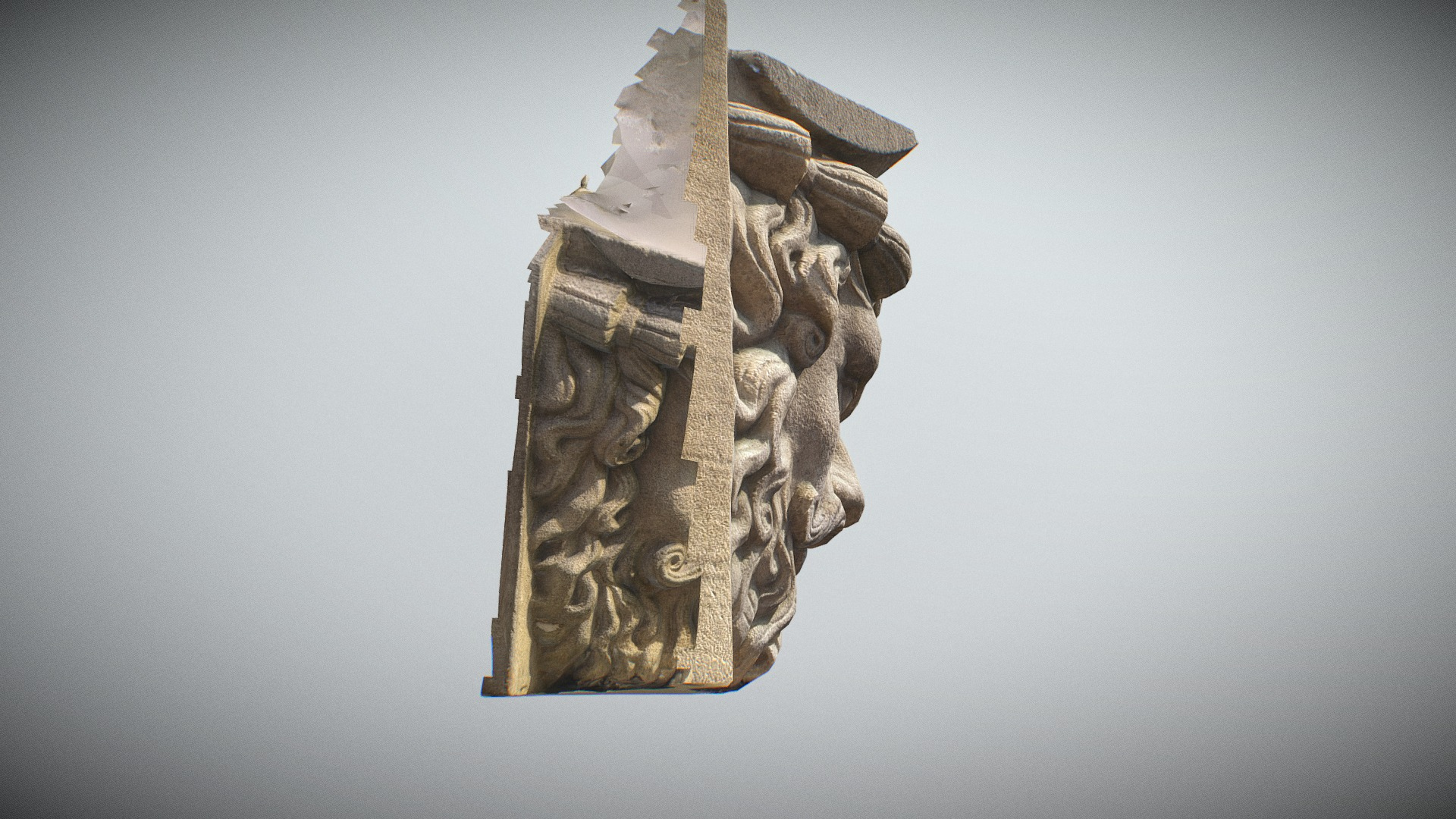 Paris Panth&eacuteon Mascaron n1 3D Model