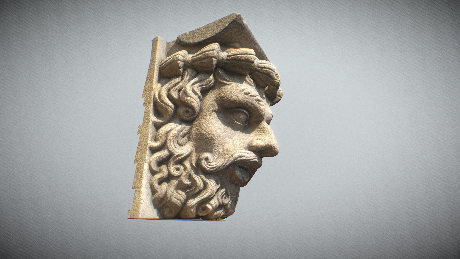 Paris Panthéon Mascaron n1 3D Model