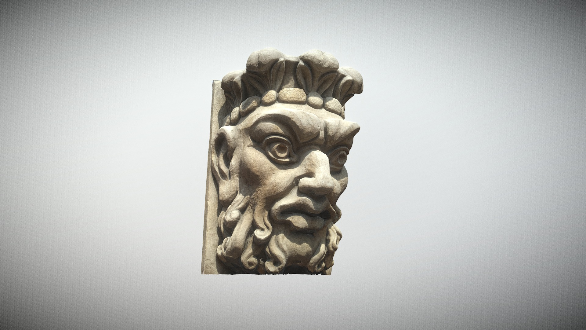 Paris Panth&eacuteon Mascaron n2 3D Model