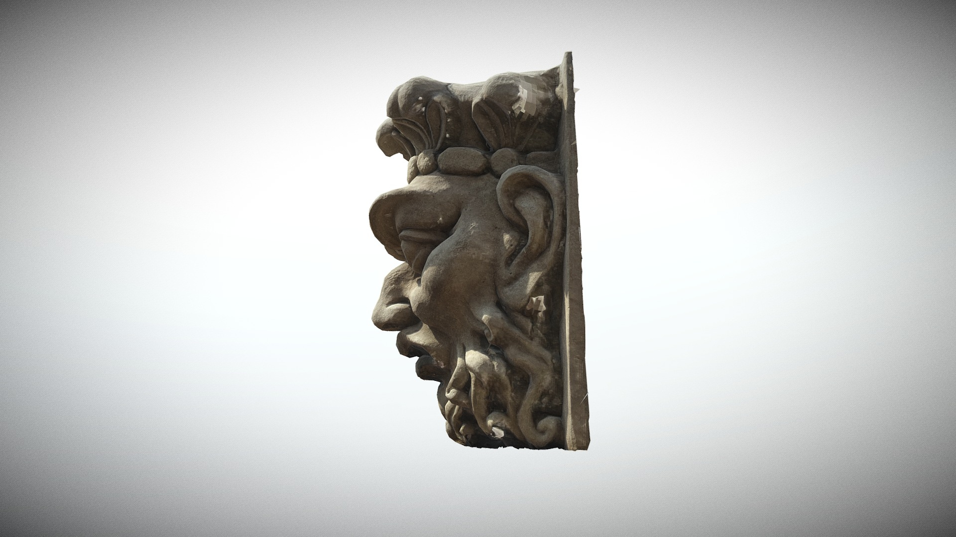 Paris Panth&eacuteon Mascaron n2 3D Model