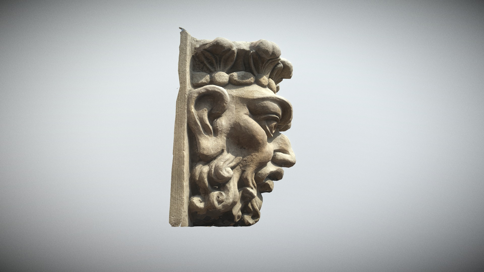 Paris Panthéon Mascaron n2 3D Model