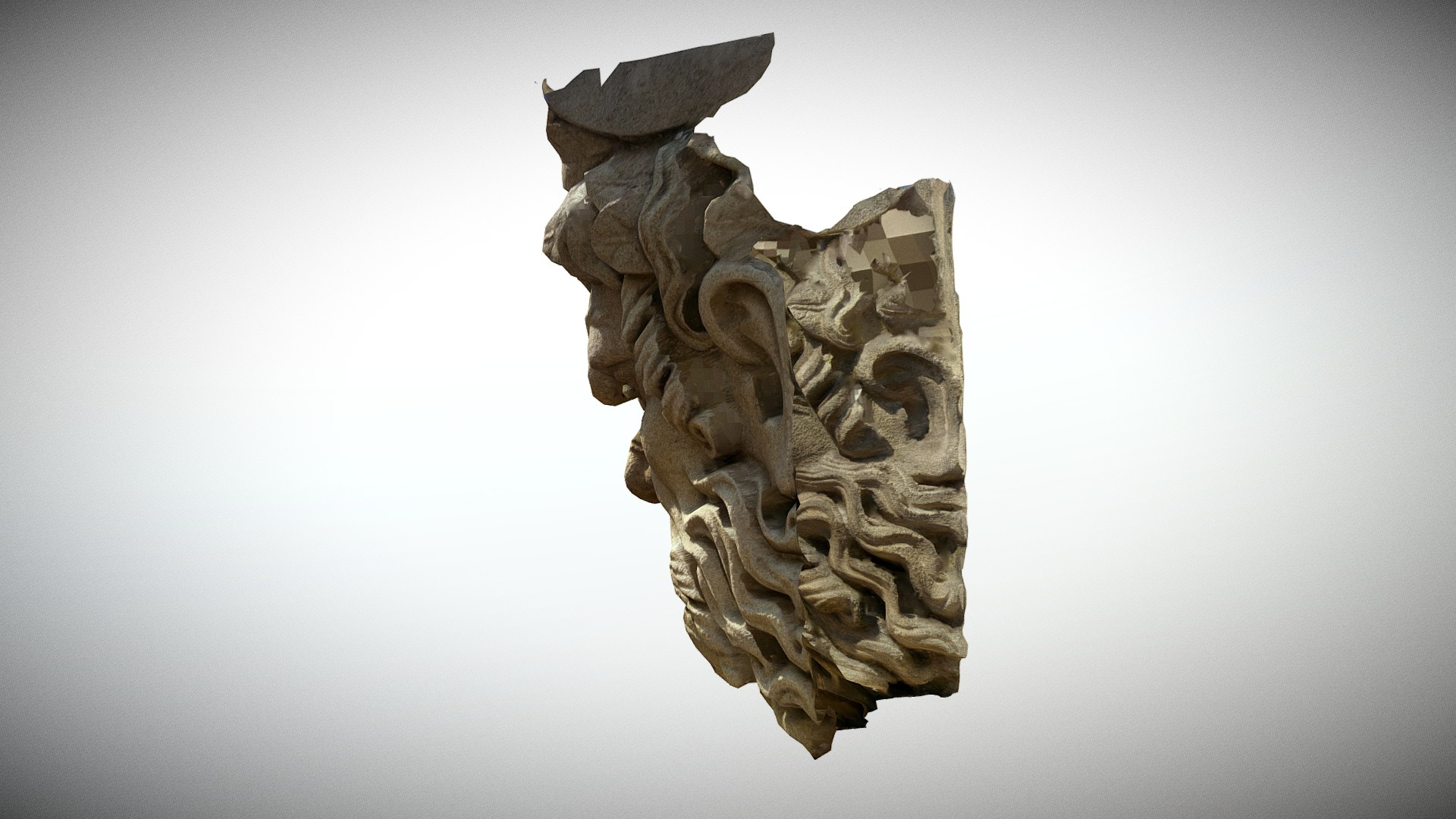 Paris Panthéon Mascaron n3 3D Model